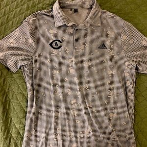 Men’s Grey/blue Large UC Davis Adidas Golf Polo